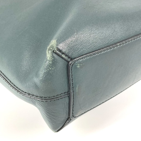 BURBERRY Blue Leather Shoulder Bag - Picture 8 of 16
